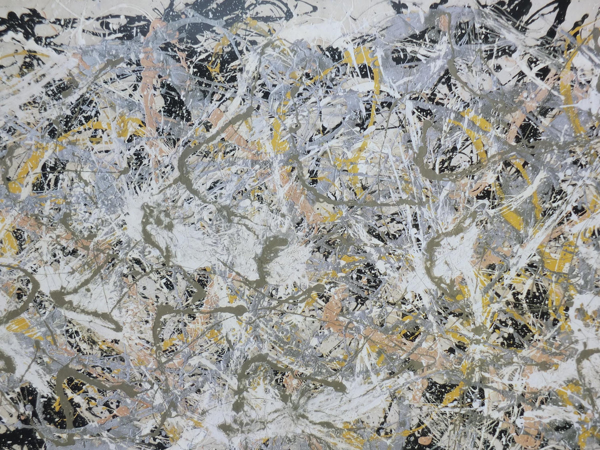 1999 Jackson Pollock Poster, Number 27 1950, #27, Whitney Museum, abstract expressionism, gallery exhibition, wall art decor