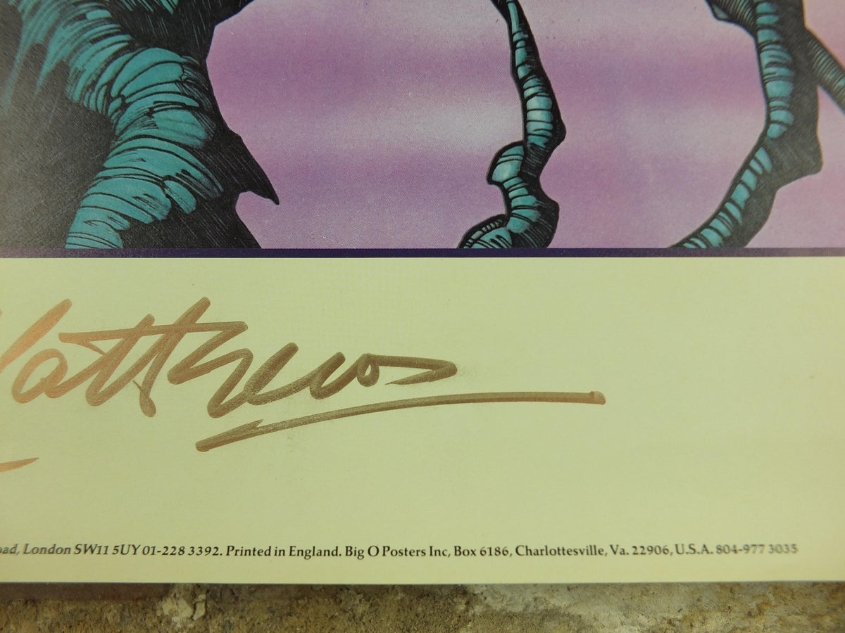 1977 signed Rodney Matthews Poster, Venus Cruisier, GA73 epic scifi adventure quest art, Big O Posters, fantasy wall art decor