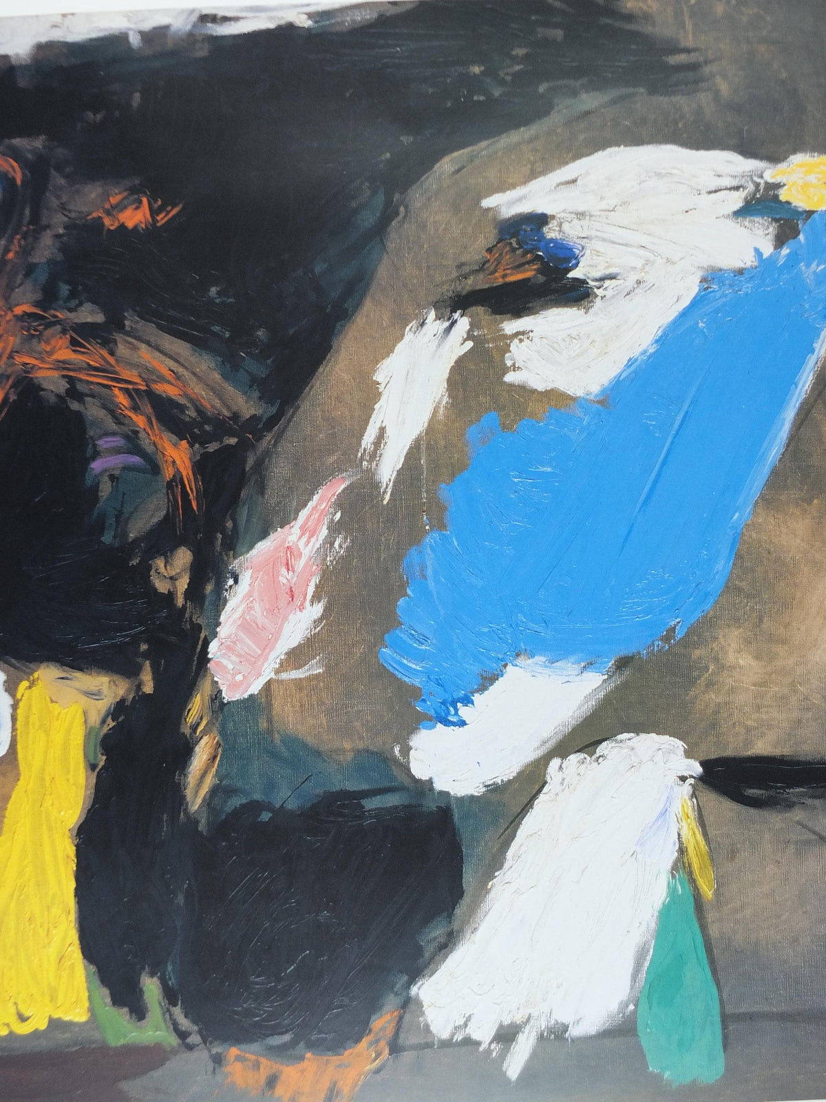 1995 Asger Jorn Poster, Happy Wrath 1972, Lukkelig harme, Cobra Group, avant-garde movement artist gallery exhibition, wall art decor