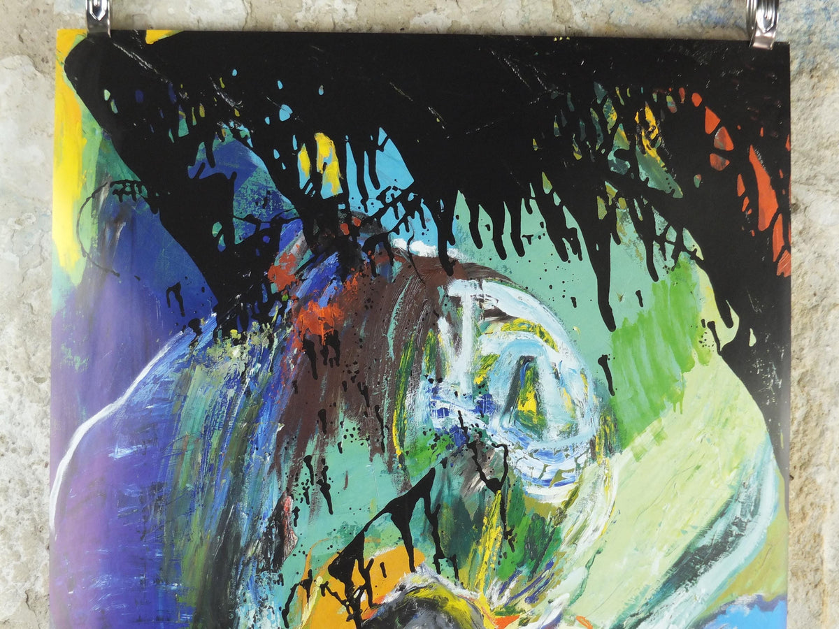 2012 Asger Jorn Poster, Pink Caviar, Something stays behind 1963, Nogle bliver tilbage, Cobra Group, gallery exhibition wall art decor