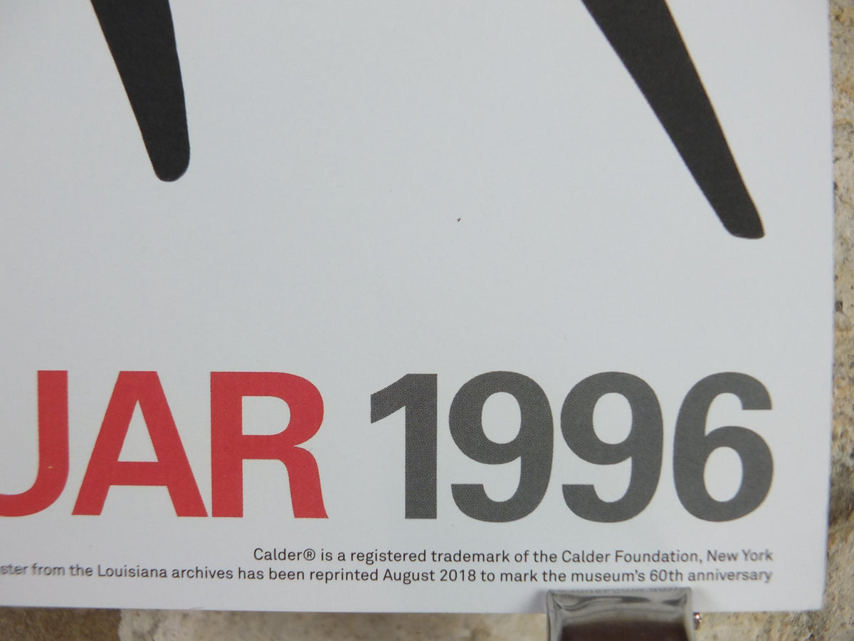 1996 Alexander Calder Poster, Tamanoir Maquette, Galerie Maeght Paris, Innovative Mobiles artist, gallery exhibition, wall art decor
