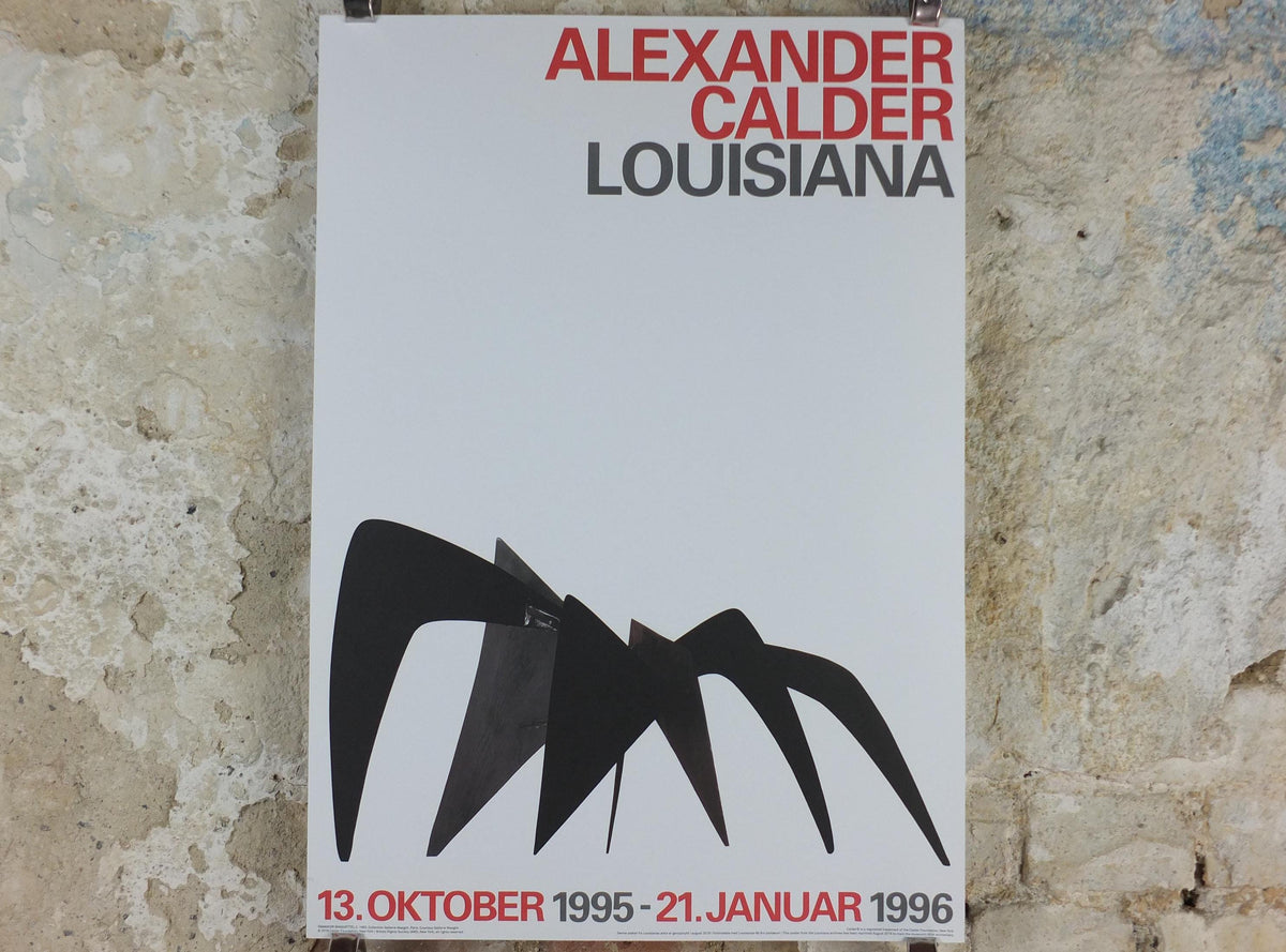 1996 Alexander Calder Poster, Tamanoir Maquette, Galerie Maeght Paris, Innovative Mobiles artist, gallery exhibition, wall art decor