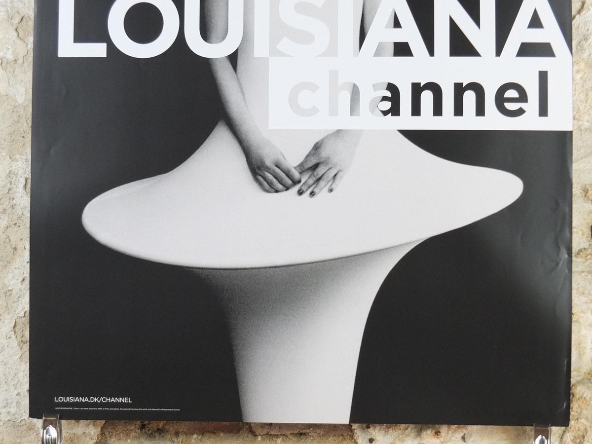 1999 Ugo Rondinone Poster, I don't live here any more, Louisiana Channel, Museum of Modern Art, gallery exhibition wall art decor