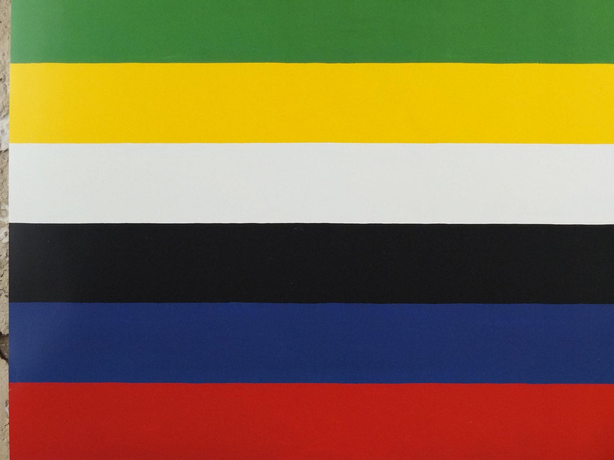2012 Poul Gernes Poster, Pink Caviar, Lottery Stripes, Untitled, Eks-Skolen pop art, gallery exhibition wall art decor
