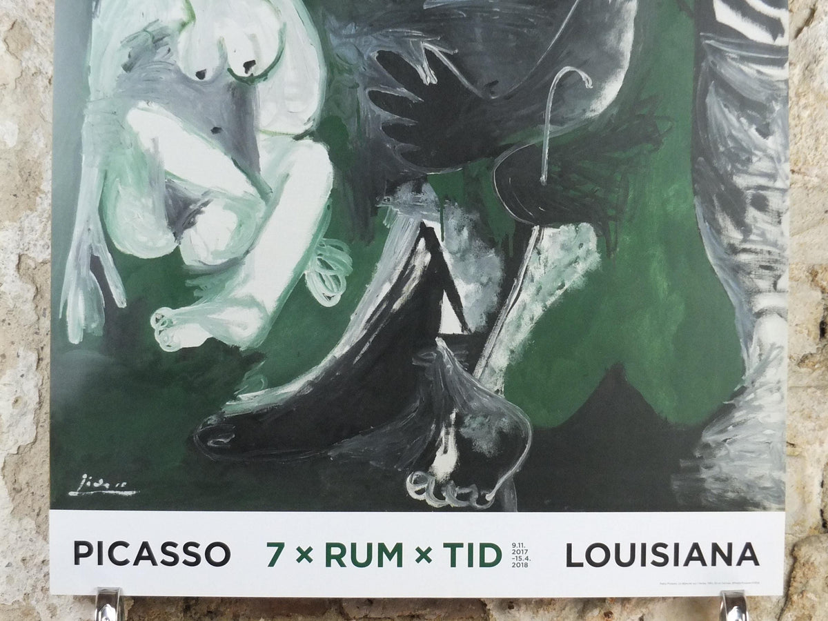 2017 Pablo Picasso Poster, Lunch on the Grass 1961, Louisiana Copenhagen, Le déjeuner sur l'herbe, artist gallery exhibition, wall art decor