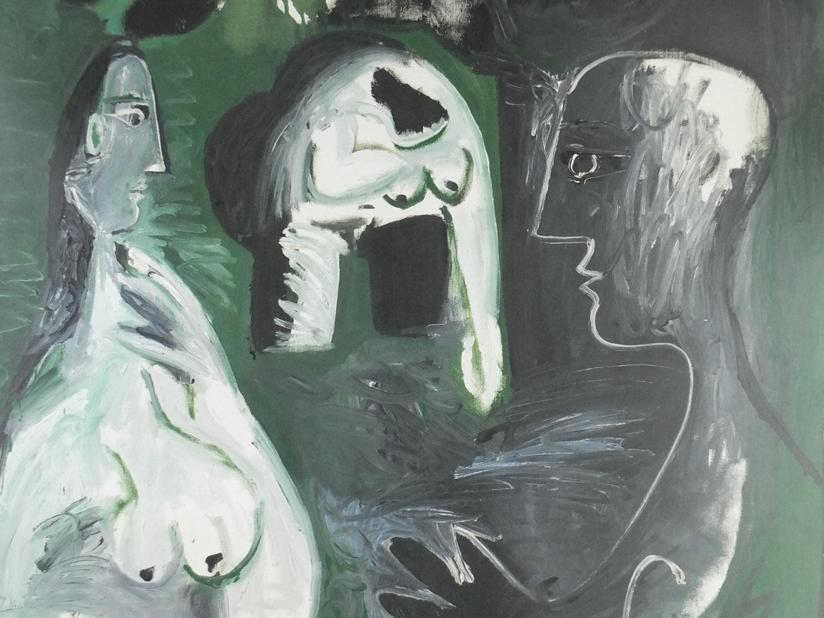 2017 Pablo Picasso Poster, Lunch on the Grass 1961, Louisiana Copenhagen, Le déjeuner sur l'herbe, artist gallery exhibition, wall art decor