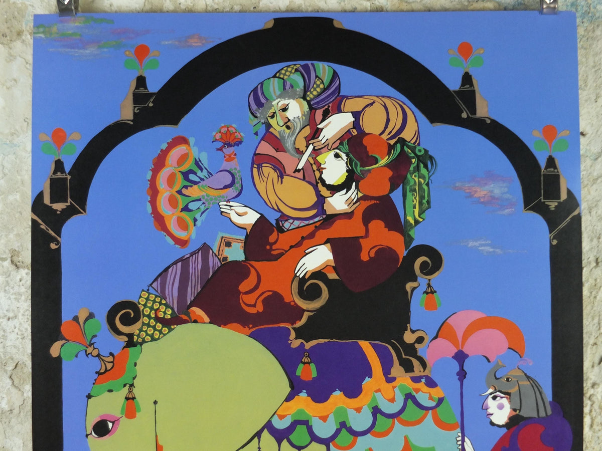1984 Bjørn Wiinblad Poster, The Barber of Baghdad, Der Barbier von Bagdad, Peter Cornelius Badisches Staatstheater Karlsruhe, wall art decor