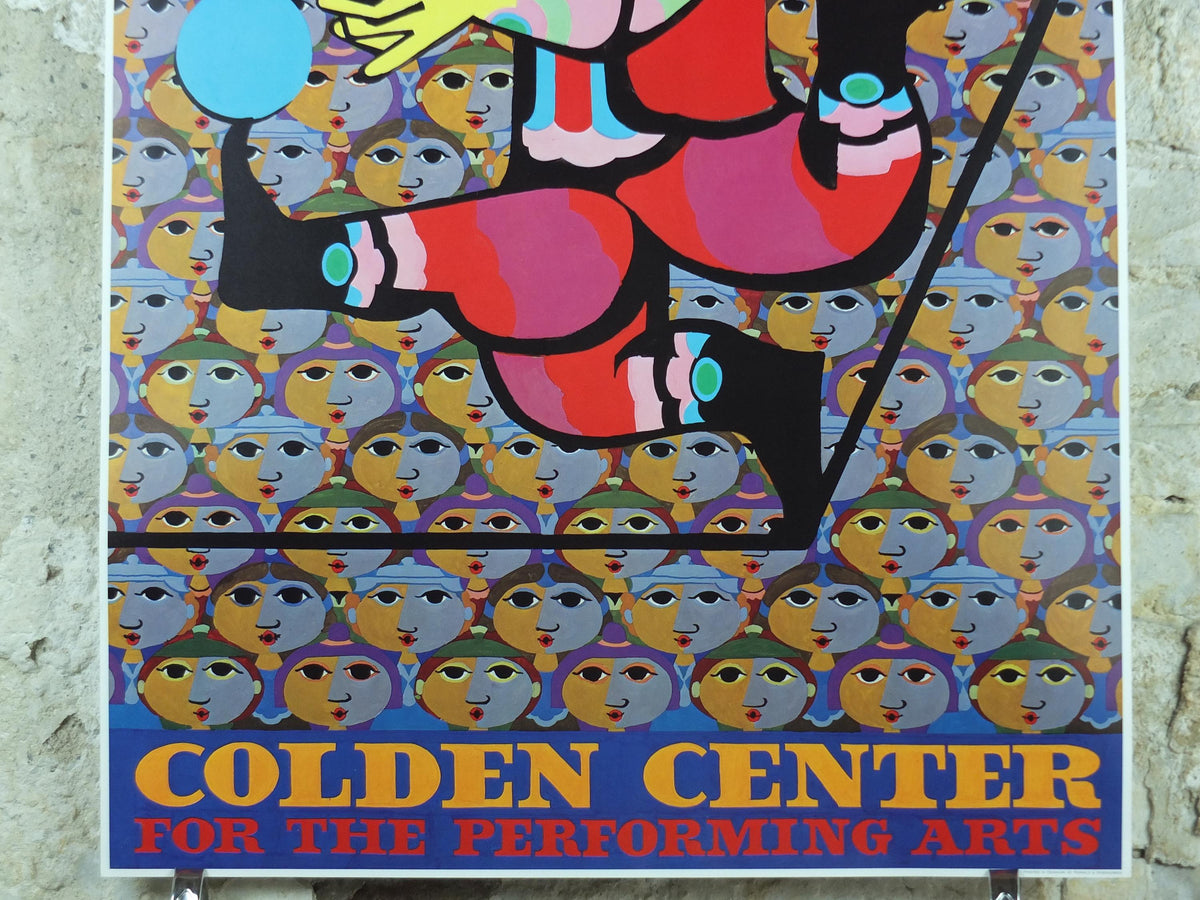 1984 Bjørn Wiinblad Poster, Kupferberg Center Colden for Performing Arts Queens College, Flushing, New York, Danish Design, wall art decor