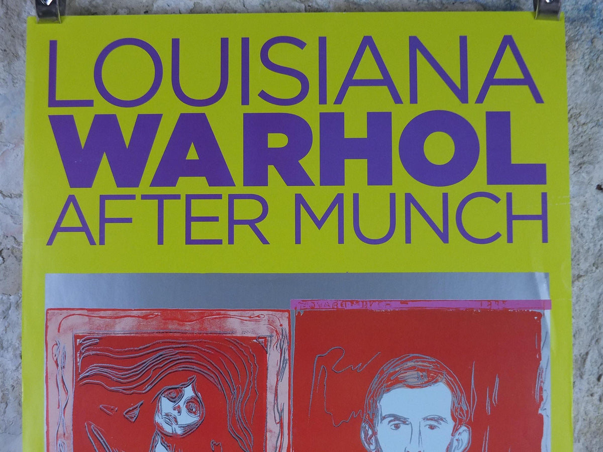 2010 Andy Warhol Poster, Madonna & Self Portrait with Skeleton's Arm (after Munch) 1984, Pop Art, Expressionism, gallery wall art decor