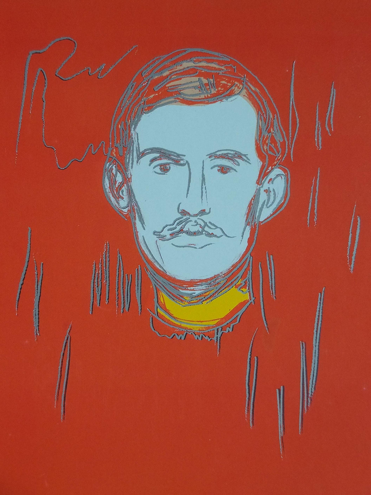 2010 Andy Warhol Poster, Madonna & Self Portrait with Skeleton's Arm (after Munch) 1984, Pop Art, Expressionism, gallery wall art decor