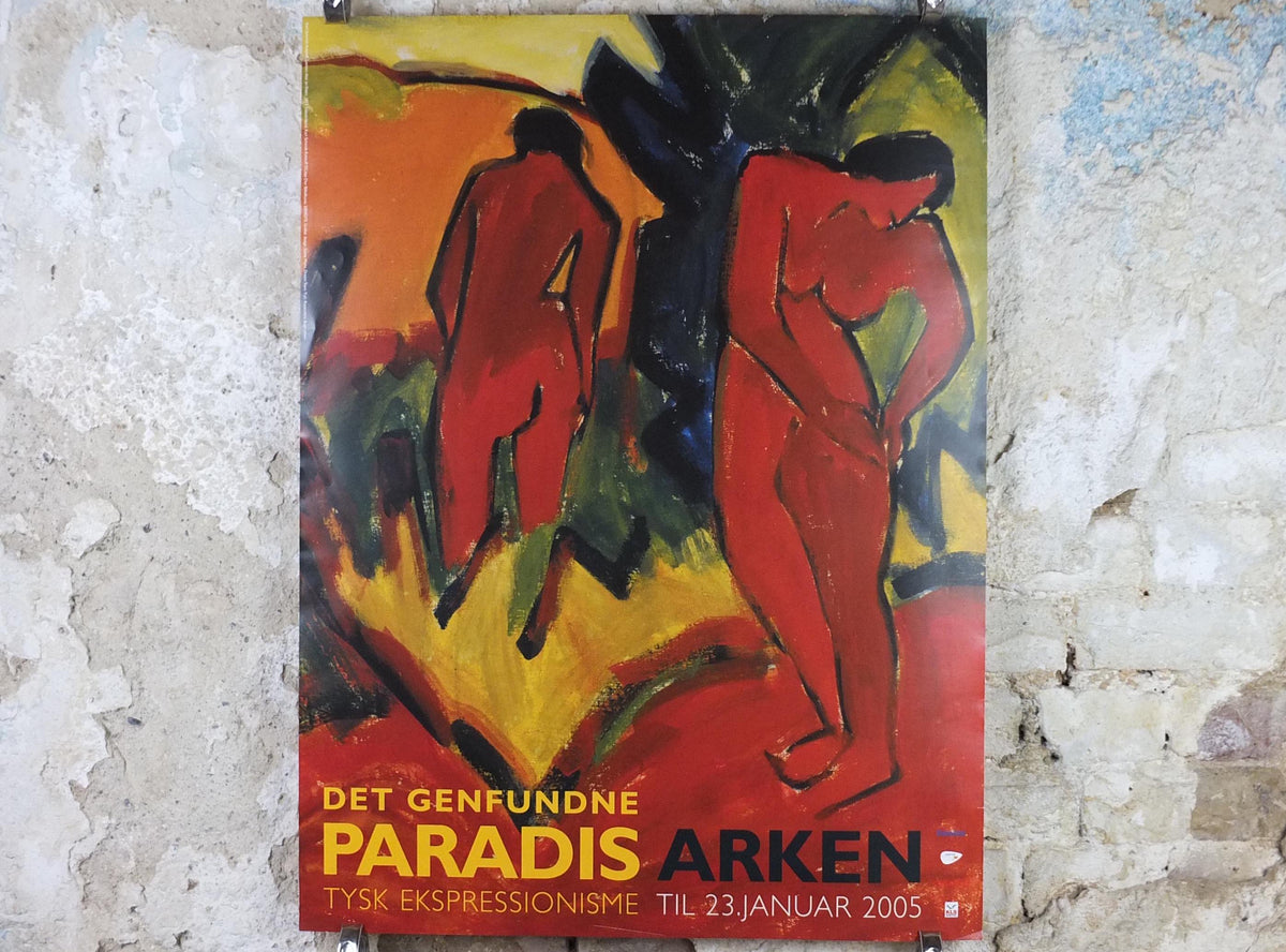 2004 Karl Schmidt-Rottluff Poster, Summer Nudes outside 1913, Die Brücke expressionist, gallery wall art decor