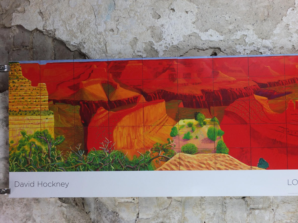 2011 David Hockney Poster, A Closer Grand Canyon 1998, Louisiana Museum of Modern Art, Pop Art, gallery exhibition wall art decor