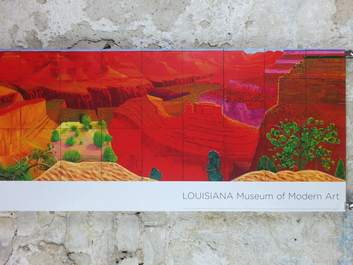 2011 David Hockney Poster, A Closer Grand Canyon 1998, Louisiana Museum of Modern Art, Pop Art, gallery exhibition wall art decor
