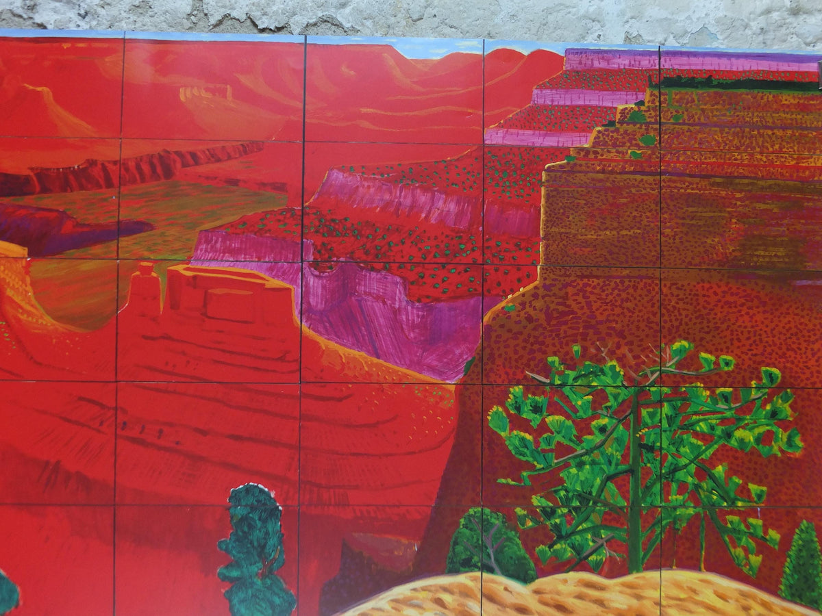2011 David Hockney Poster, A Closer Grand Canyon 1998, Louisiana Museum of Modern Art, Pop Art, gallery exhibition wall art decor