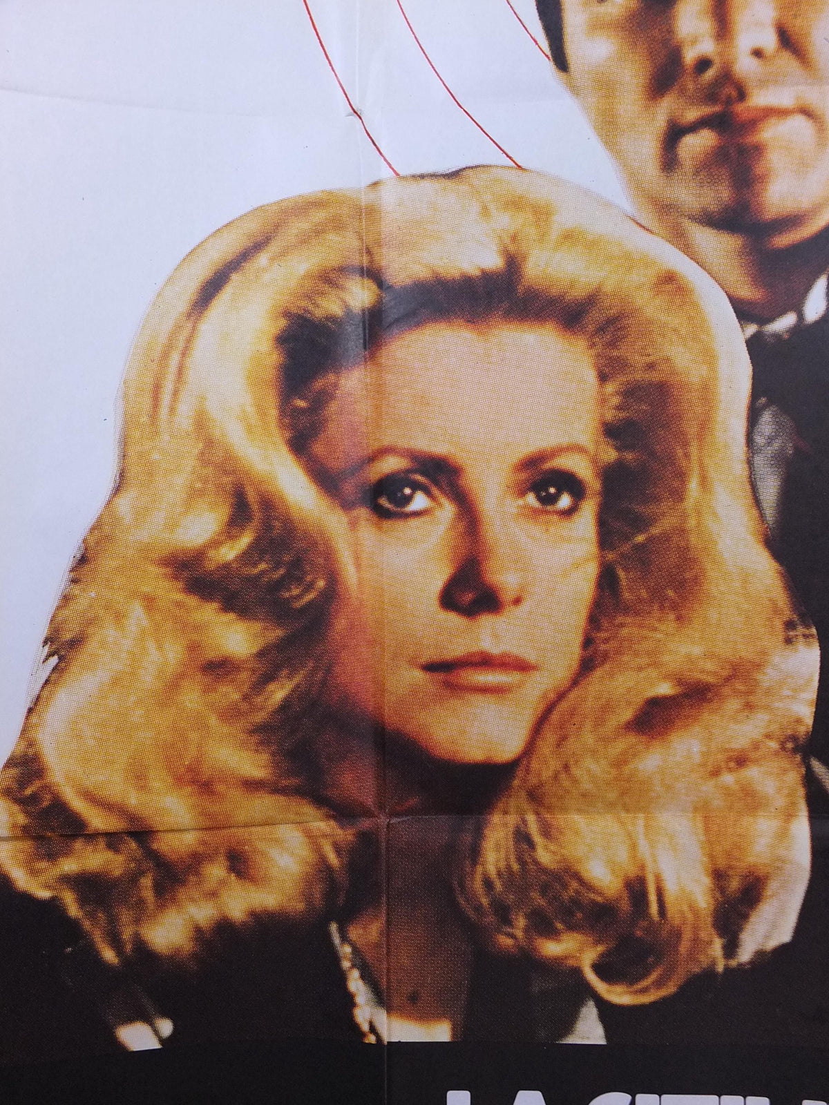 1975 Hustle Poster, Burt Reynolds Catherine Deneuve, La Cite Des Dangers, French "Grande" size, Vintage French, film cinema wall art decor