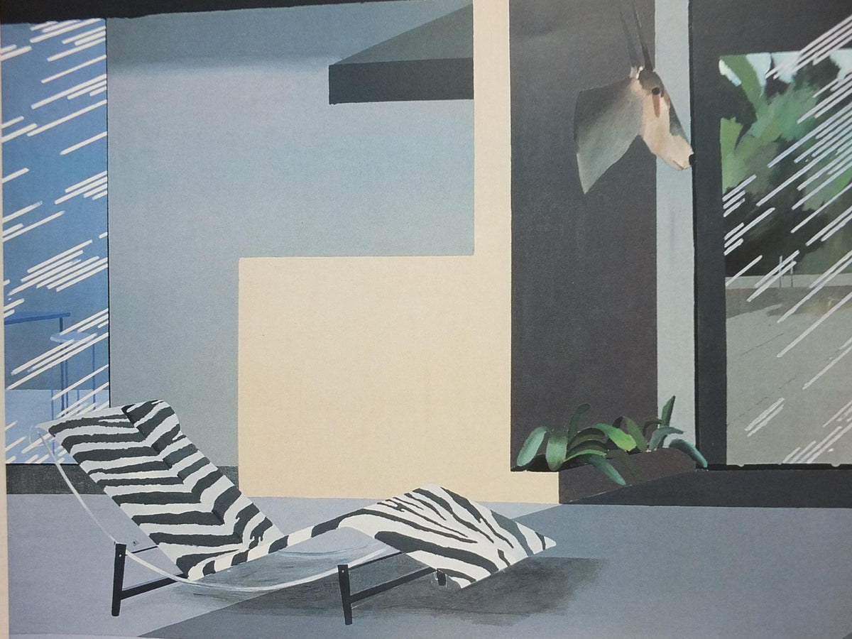 2001 David Hockney Poster, Beverly Hills Housewife 1966, Louisiana Museum of Modern Art, Pop Art, gallery exhibition wall art decor