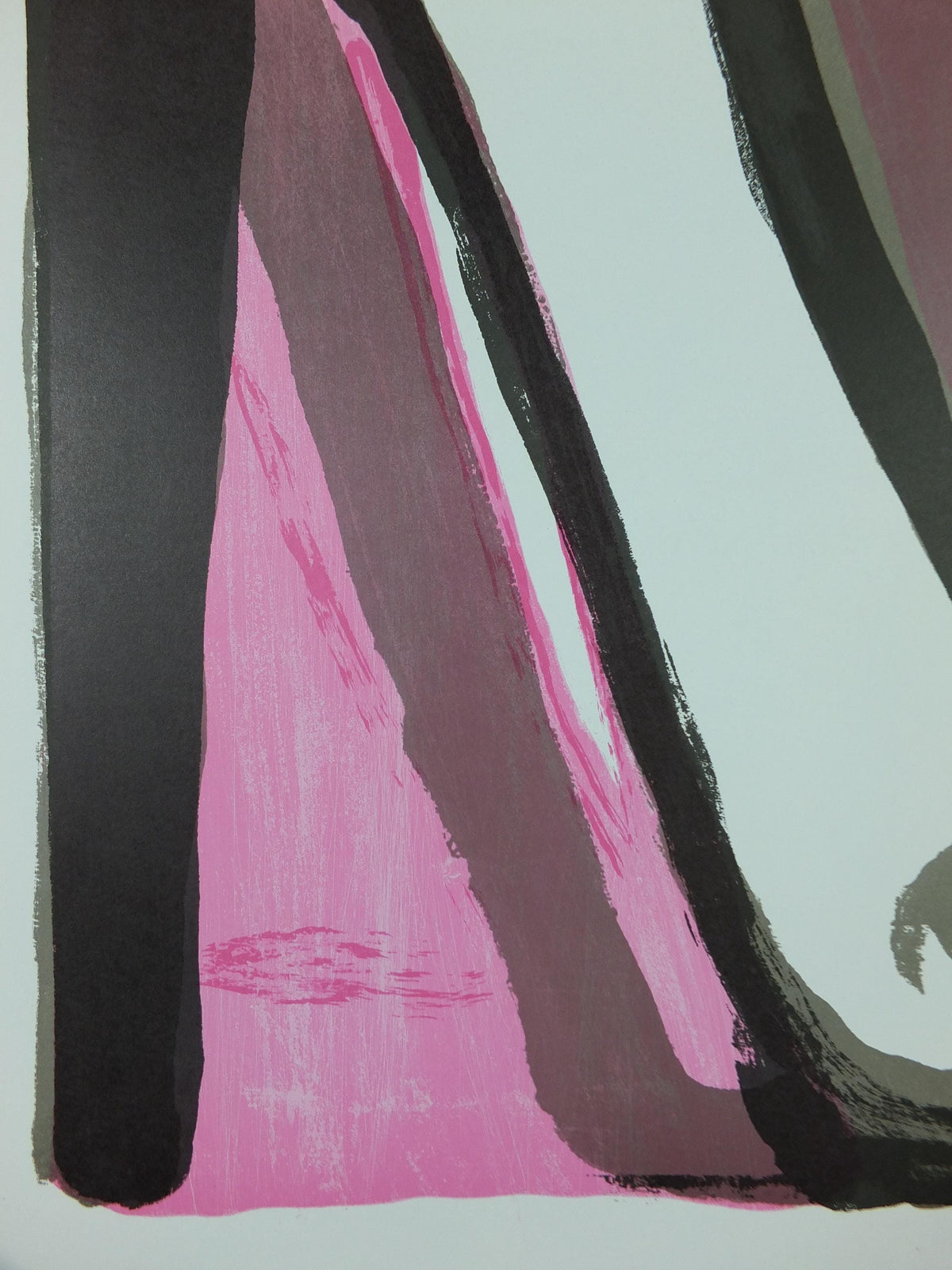 1980 Bram Van Valde Poster, Abstract Surrealism, Pink Tachisme and Lyrical Abstraction, Galerie Maeght, gallery exhibition wall art decor