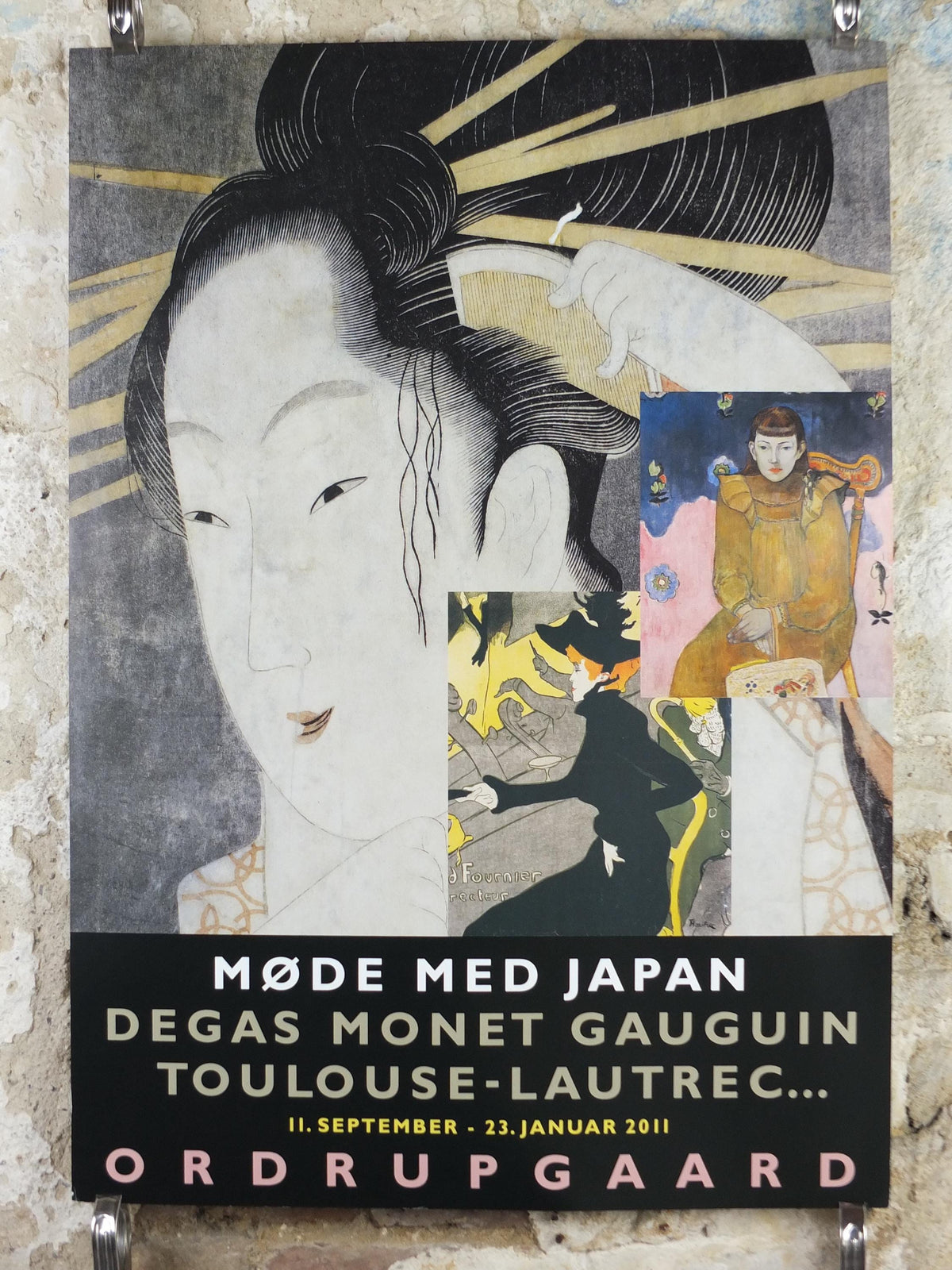 2010 Meeting Japan Poster, Degas, Monet, Gaugin, Toulouse Lautrec, Ordrupgaard, Expressionism, Symbolism, gallery exhibition, wall art decor
