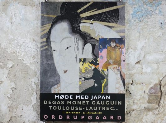 2010 Meeting Japan Poster, Degas, Monet, Gaugin, Toulouse Lautrec, Ordrupgaard, Expressionism, Symbolism, gallery exhibition, wall art decor