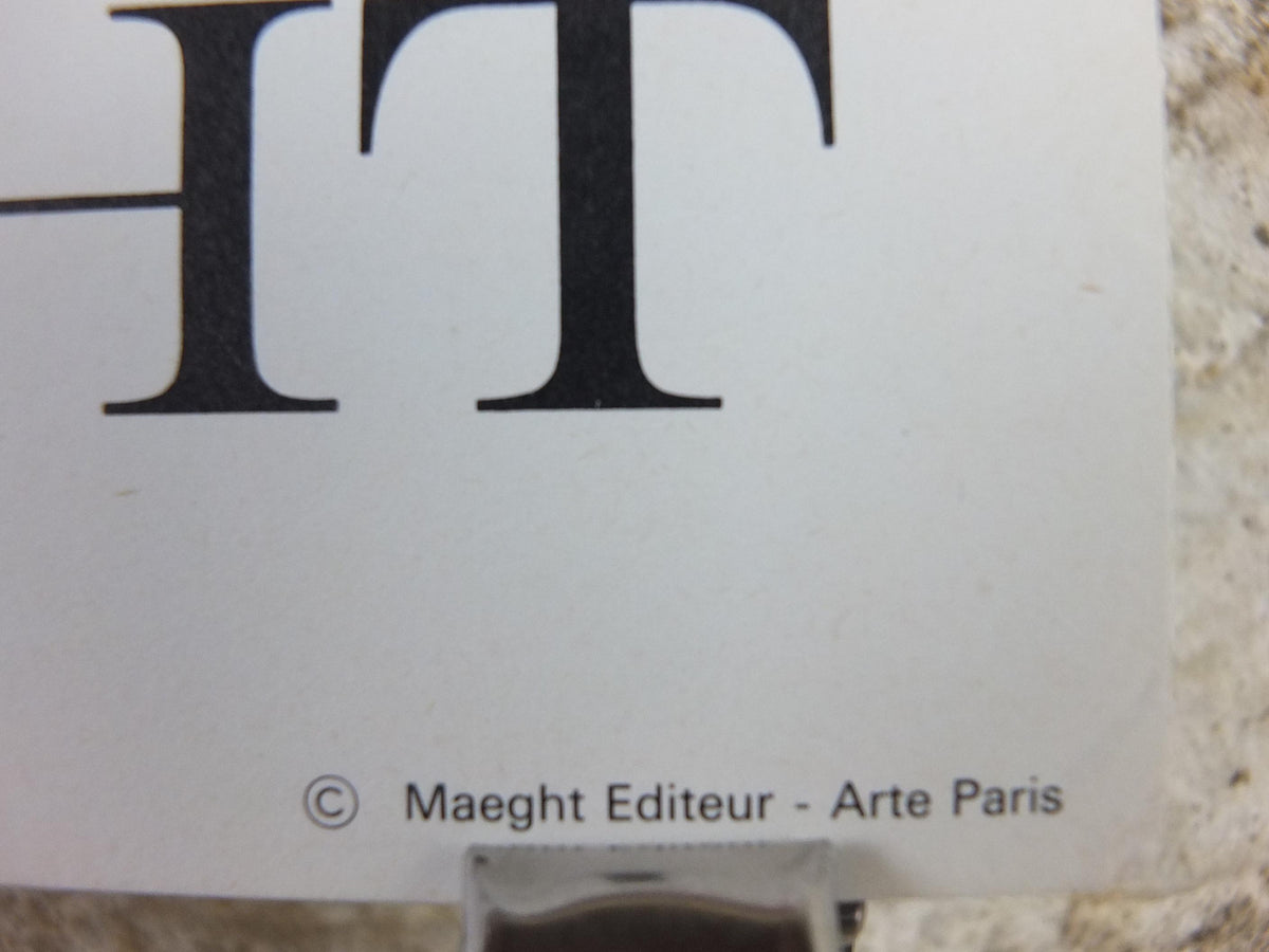 1975 Jean Bazaine Poster, Galerie Maeght, Paris, France, Modernism Abstract Impressionism, gallery exhibition, wall art decor