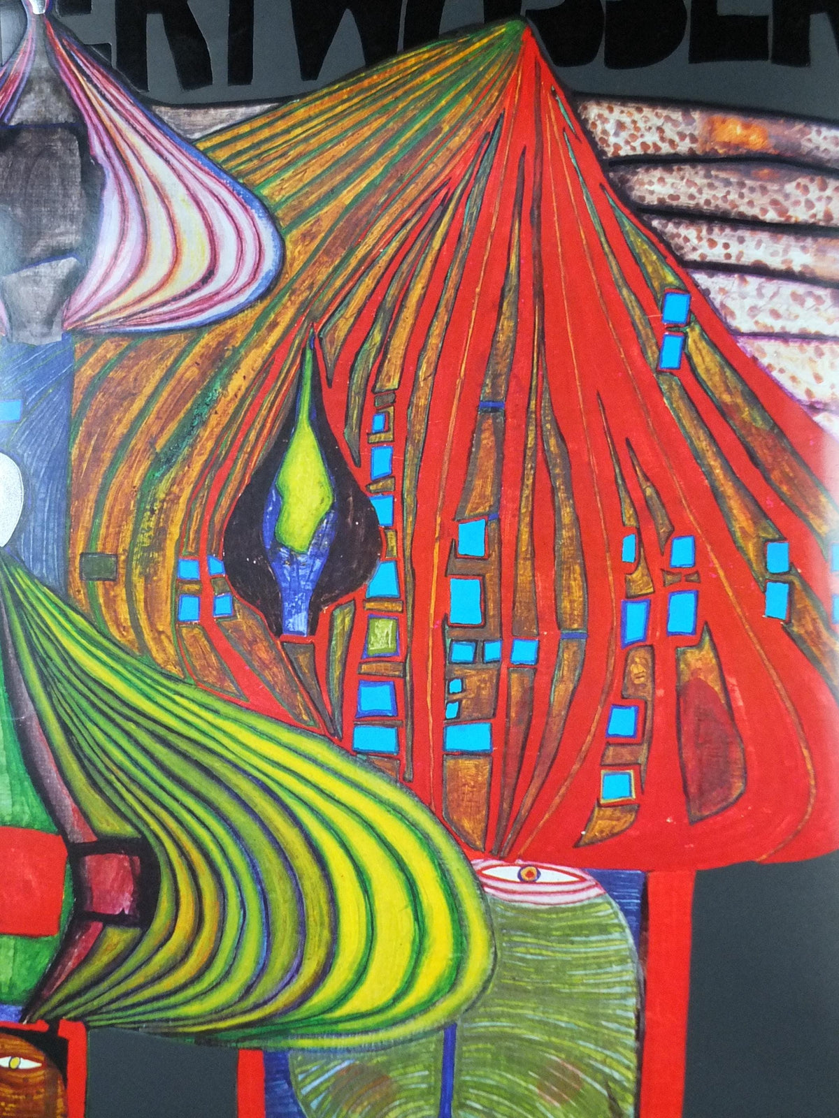 1992 Friedensreich Hundertwasser Poster, Creative Architecture in Harmony with Nature, Kreative Architektur Gleichnis der Schöpfung wall art