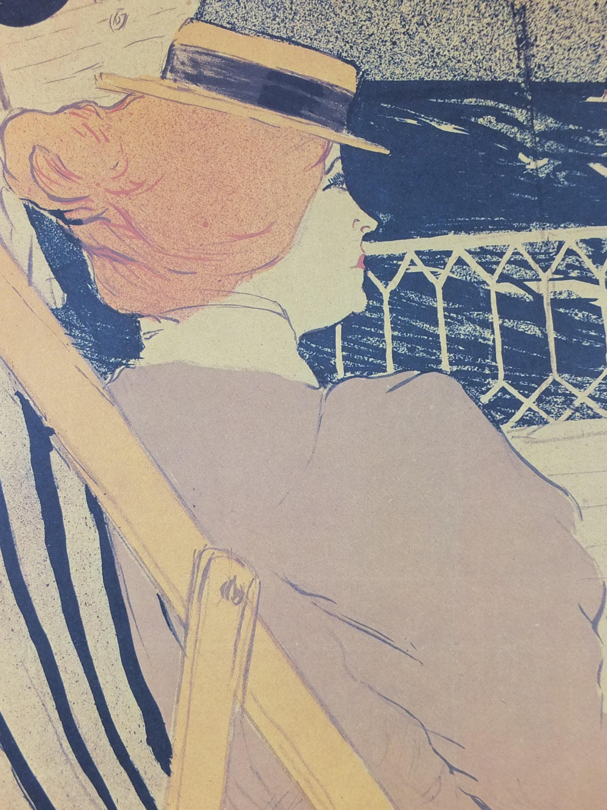 1995 Henri Toulouse-Lautrec Poster, La passegere du 54 - Salon des cent, Art Nouveau, gallery exhibition, wall art decor