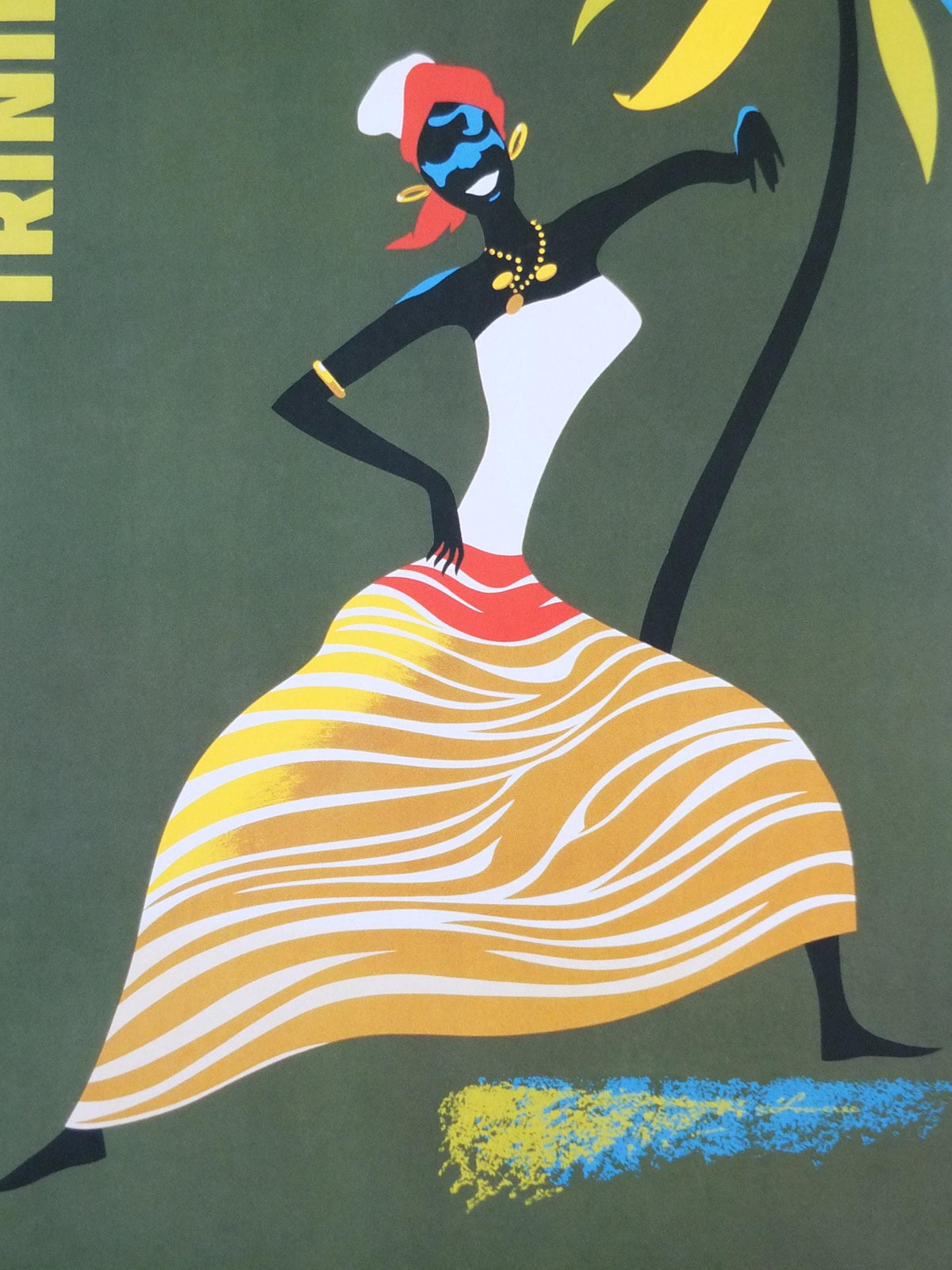 2004 Trinidad and Tobago Travel Poster, from 1965, Tourist Board, reprint, travel tourism, wall art decor
