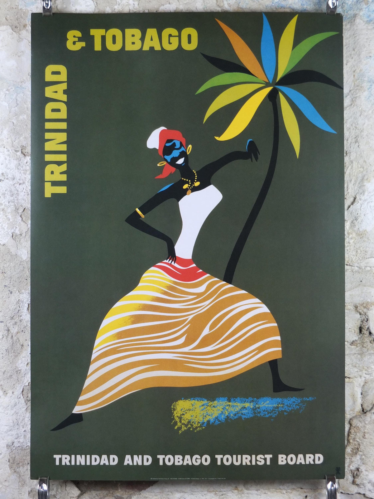2004 Trinidad and Tobago Travel Poster, from 1965, Trinidad and Tobago Tourist Board, reprint, travel tourism, wall art decor