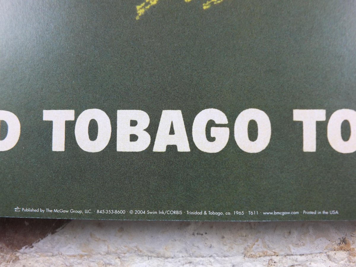 2004 Trinidad and Tobago Travel Poster, from 1965, Tourist Board, reprint, travel tourism, wall art decor