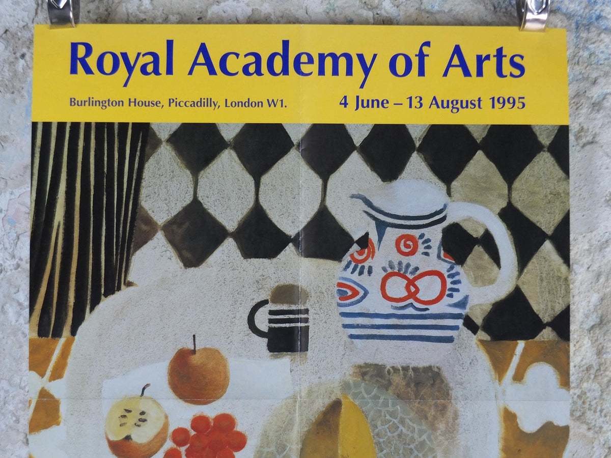 1995 Mary Fedden Poster, Summer Exhibition, Royal Academy of Arts, The Matisse Jug 1955, naive art, artist gallery exhibition wall art decor