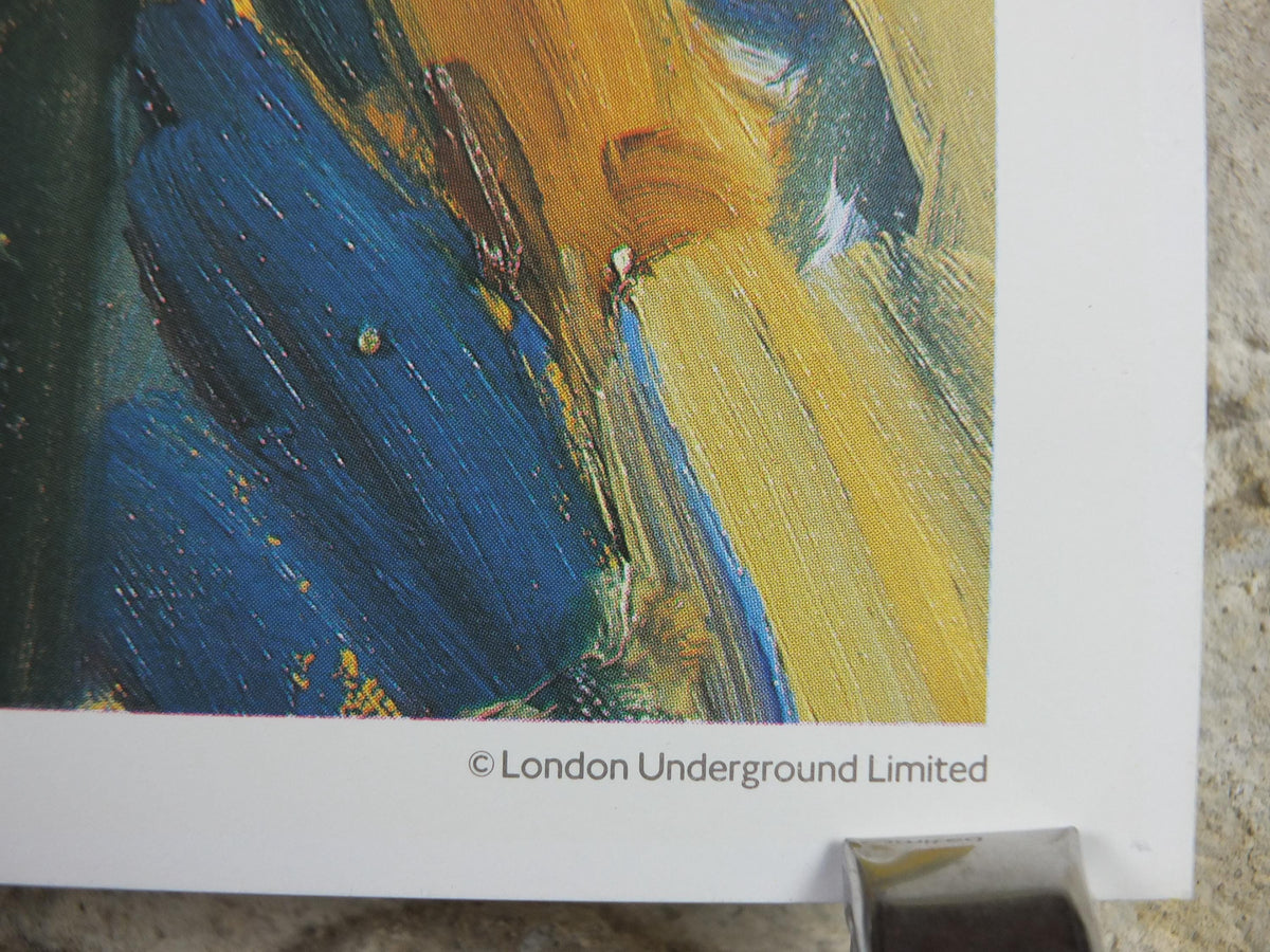 1989 Tube London Underground Poster, Days on the Water, Sandra Fisher, authentic London history, travel history, wall art decor