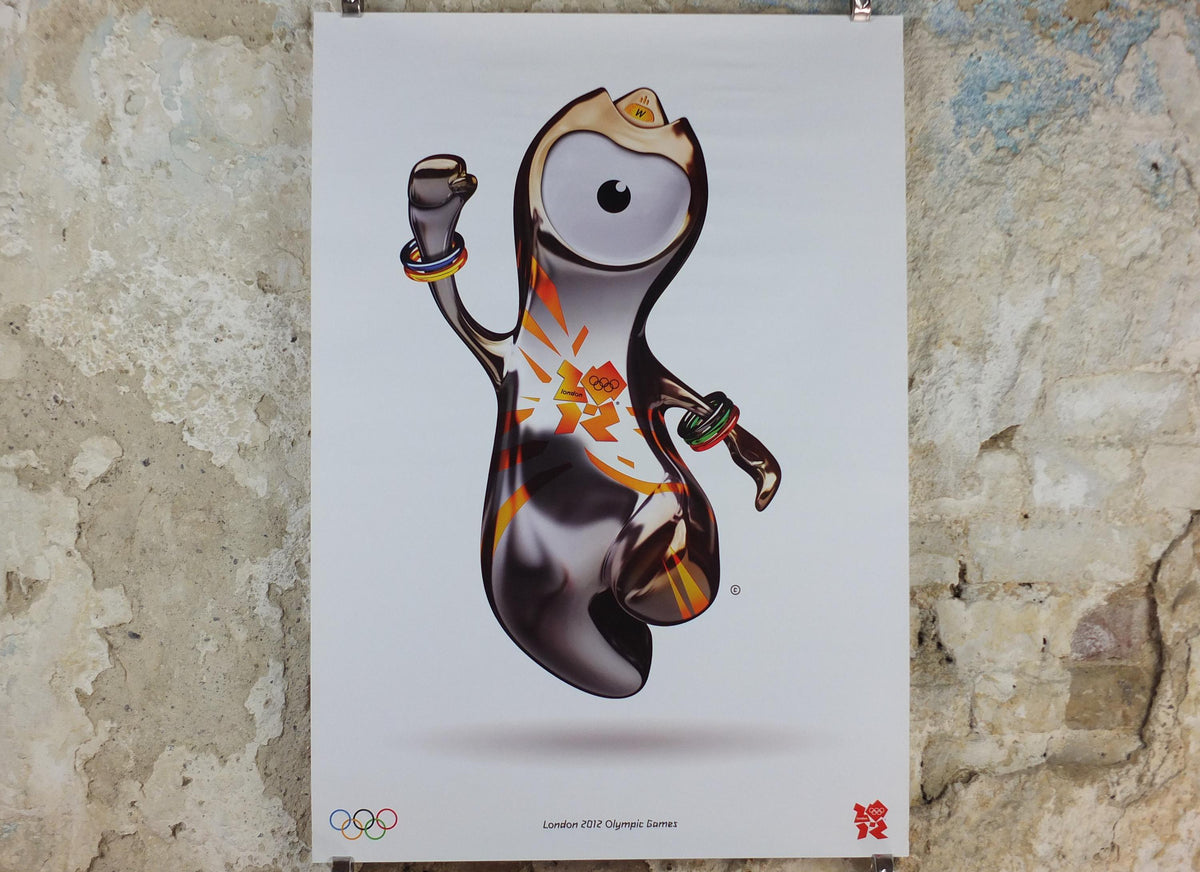 2012 London Olympics Poster, Wenlock, Olympic Mascot, LondOn 2012, XXX Olympiad, post modern, sport wall art decor