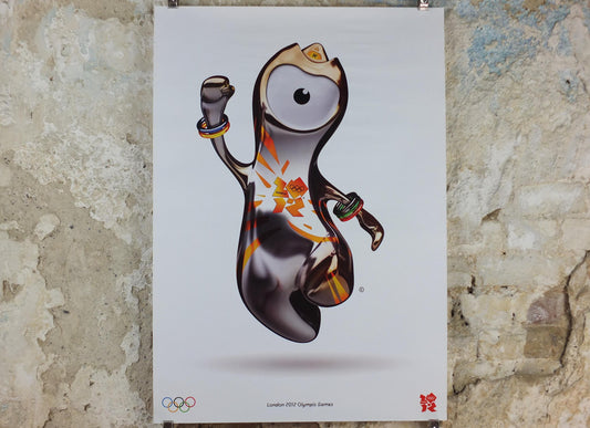 2012 London Olympics Poster, Wenlock, Olympic Mascot, LondOn 2012, XXX Olympiad, post modern, sport wall art decor
