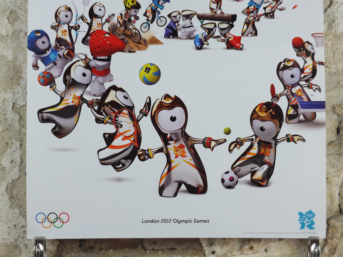 2012 London Olympics Poster, Wenlock, Olympic Mascot, LondOn 2012, XXX Olympiad, post modern, sport wall art decor