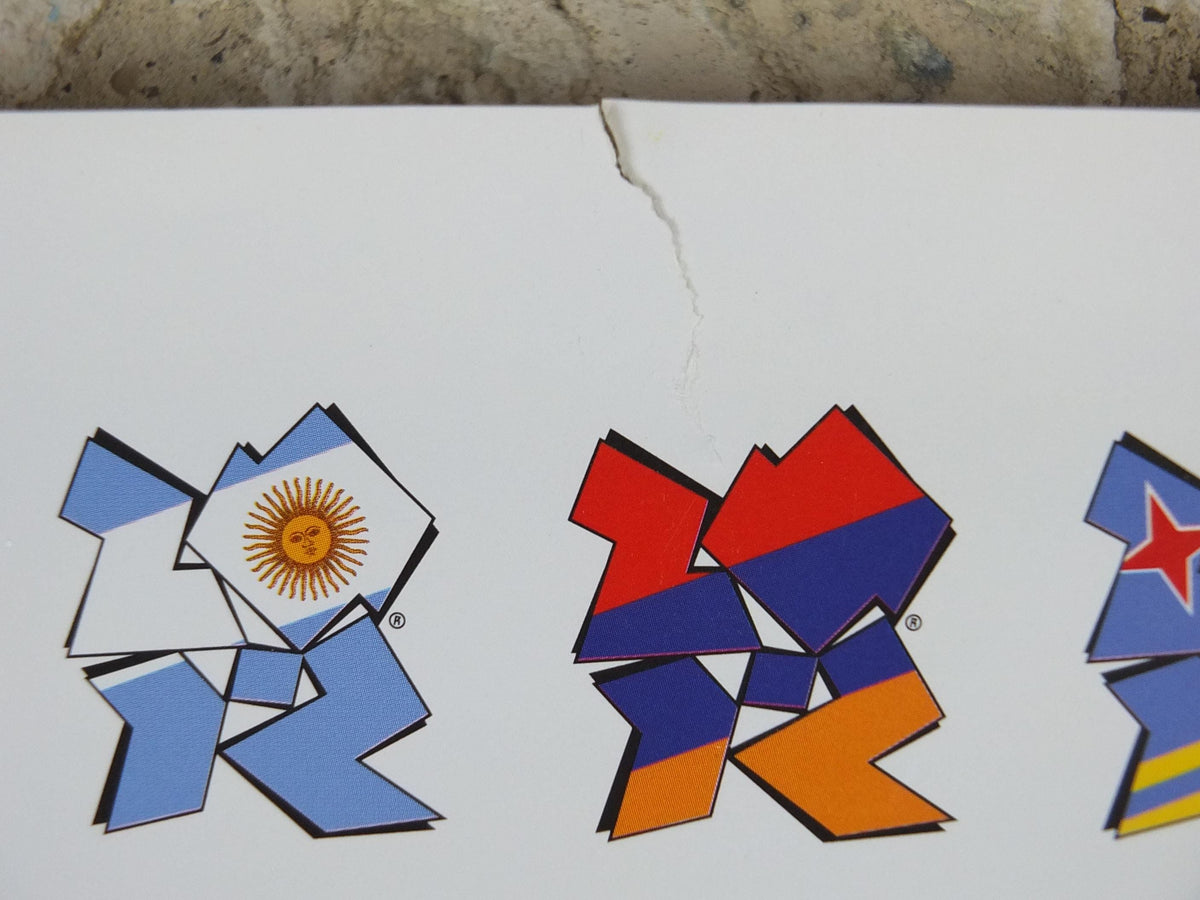2012 London Olympics Poster, Flags of the participating nations in logo style, LondOn 2012, XXX Olympiad, post modern, sport wall art decor