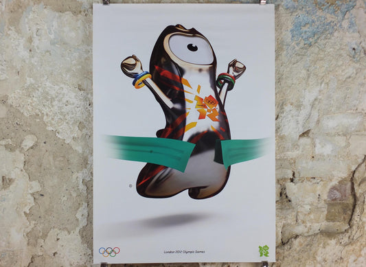 2012 London Olympics Poster, Wenlock, Olympic Mascot, LondOn 2012, XXX Olympiad, post modern, sport wall art decor