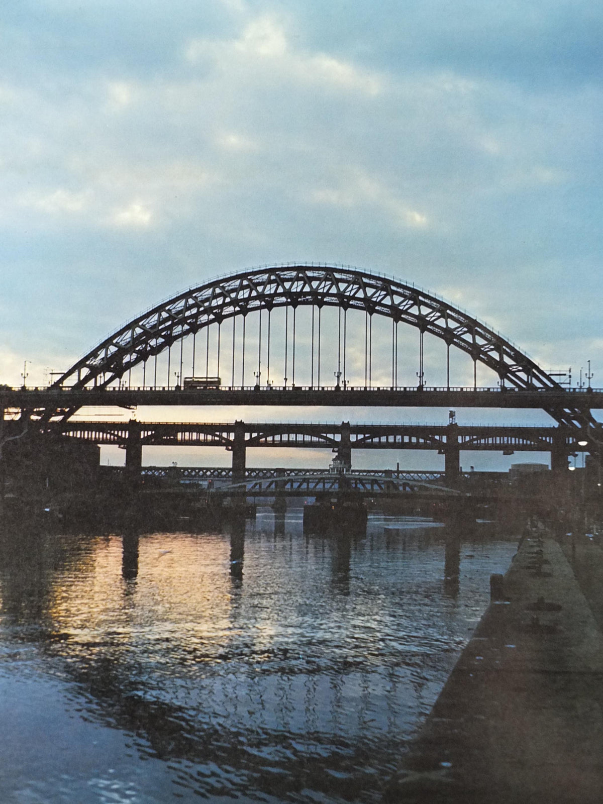 1970s The Tyne Bridges Poster, Tyne and Wear County, Newcastle Upon Tyne, Northumbria Tourist Board, England, travel wall art decor