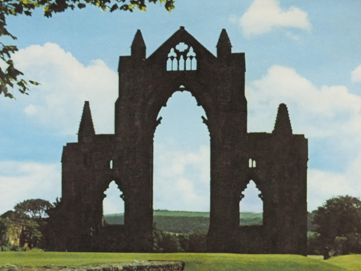 1970s Guisborough Priory Poster, Cleveland, Newcastle Upon Tyne, Northumbria Tourist Board, England, United Kingdom, travel wall art decor