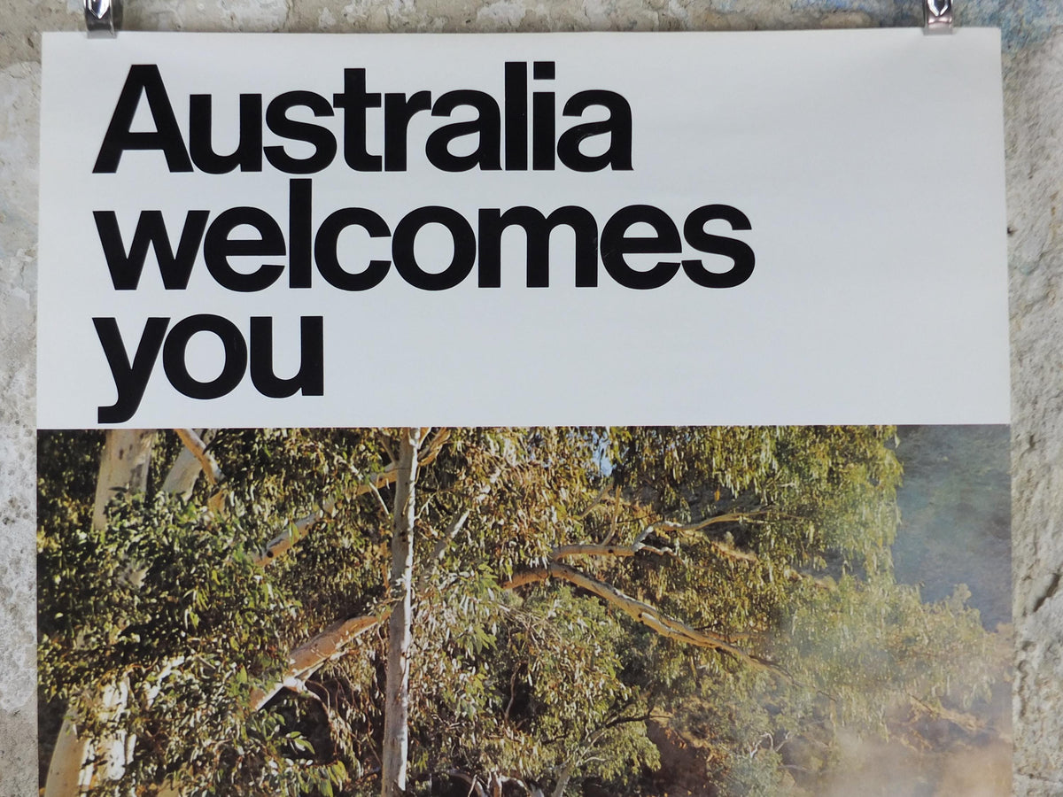 1969 Australia Outback Poster, A bush picnic and BBQ at the Ross River Cattle Station Resort, great outdoors travel & tourism wall art decor