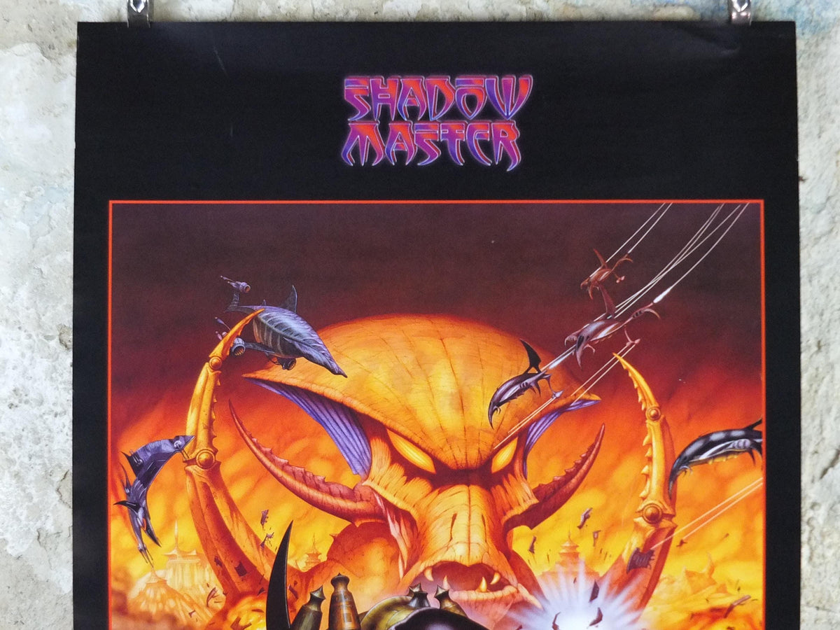 1998 Shadow Master Poster, by Rodney Matthews, 2257, Playstation and PC game by Psygnosis, Wizards & Genius, fantasy wall art decor