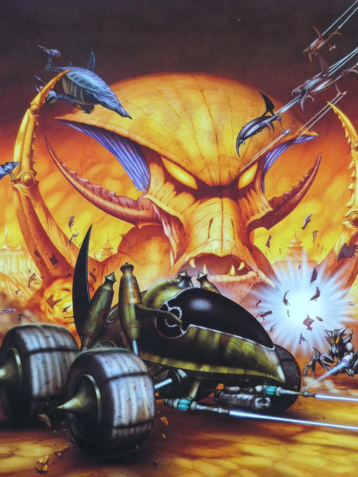 1998 Shadow Master Poster, by Rodney Matthews, 2257, Playstation and PC game by Psygnosis, Wizards & Genius, fantasy wall art decor