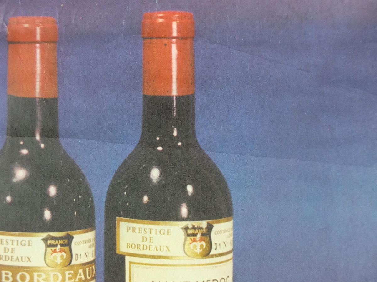 1960s Cheeses of France Poster, soft cheeses with apples, Fromages de France, cheesemaking, Bordeaux viticulture, kitchenalia wall art decor