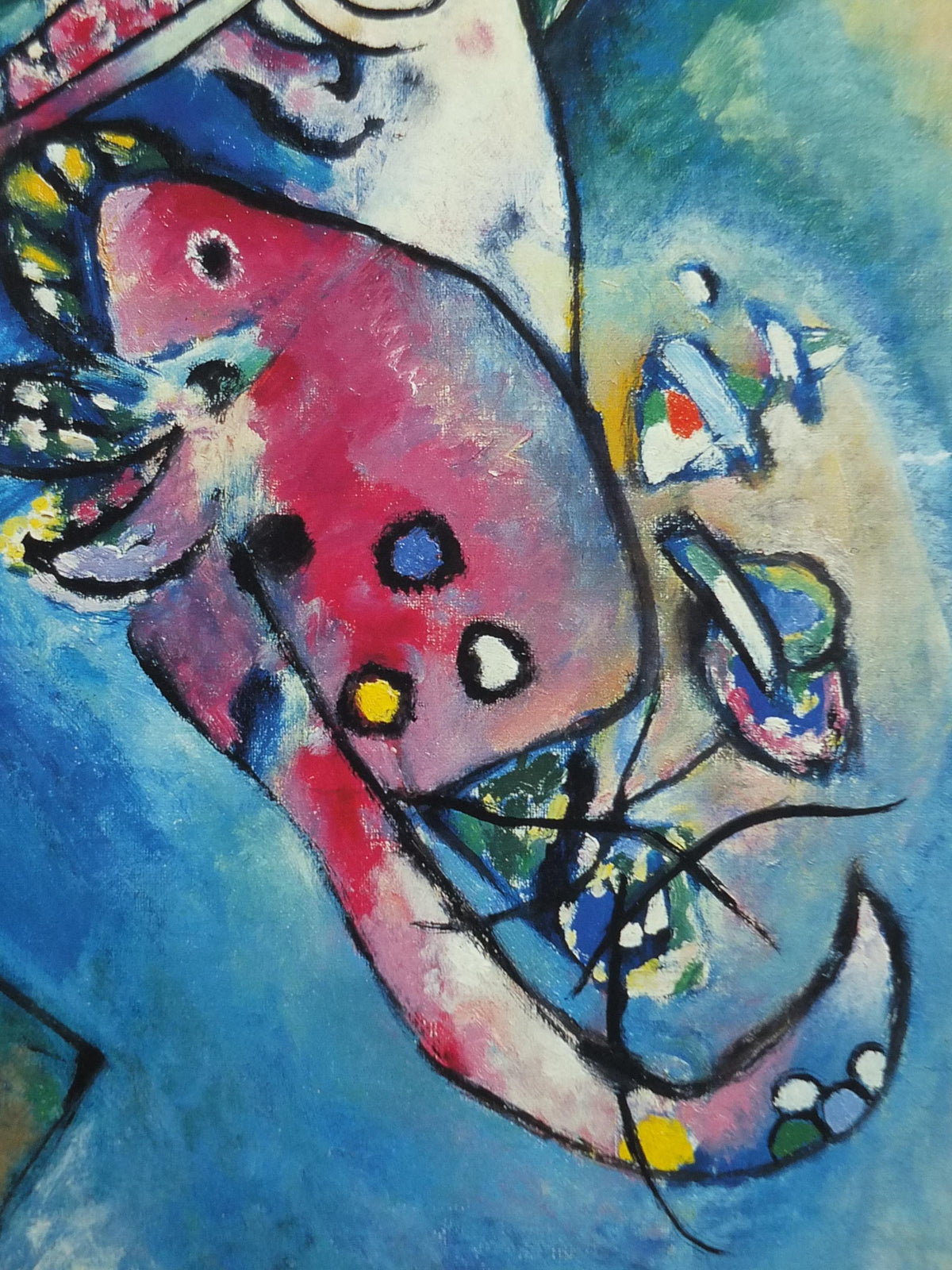 1999 Wassily Kandinsky Poster, Two Ovals 1999 Composition 218, abstract art and expressionism, gallery exhibition wall art decor