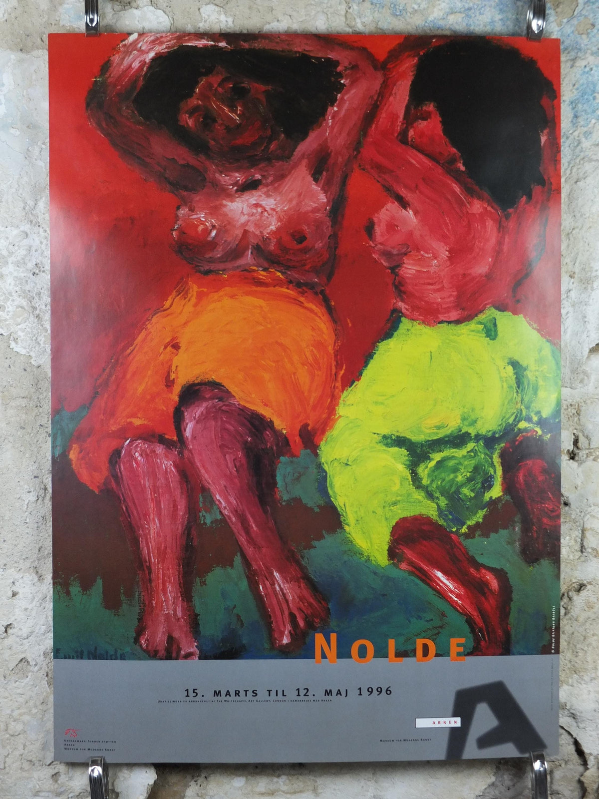 1996 Emil Nolde Poster, Dancing Girls 1925, Tazende Madchen, Berlin Succession, Die Brücke expressionist, Blaue Reiter, wall art decor