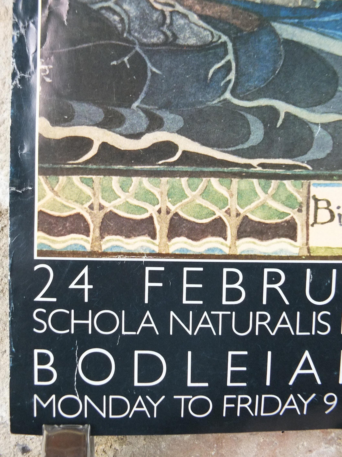 1987 Tolkien Exhibition Poster, The Hobbit, J.R.R. Tolkien, Bodleian Library, Oxford, Middle Earth, fantasy fiction wall art decor