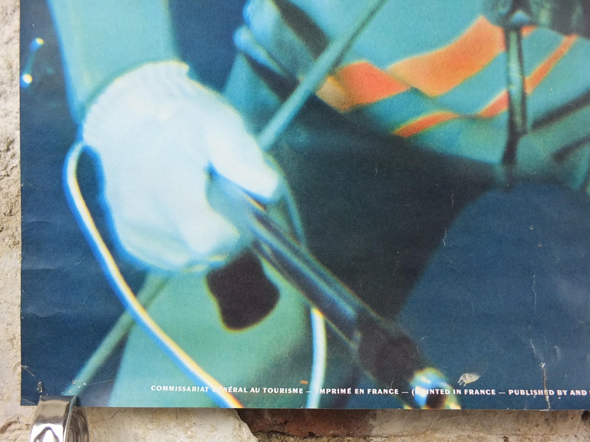 1974 Spearfishing in France Poster, France Sports et Nature, snorkelling and diving, French travel tourism, holiday vacation, wall art decor