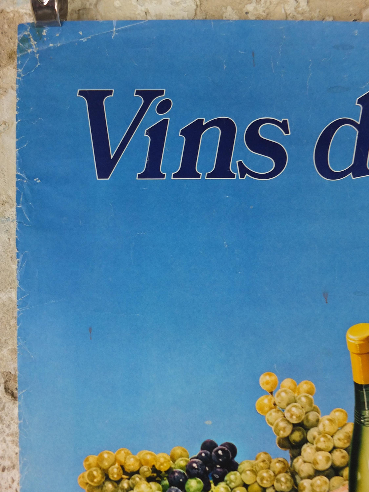 1974 Wines of France Poster, Types of French wines, Vins de France, advertising and marketing, Viticulture print wall art decor