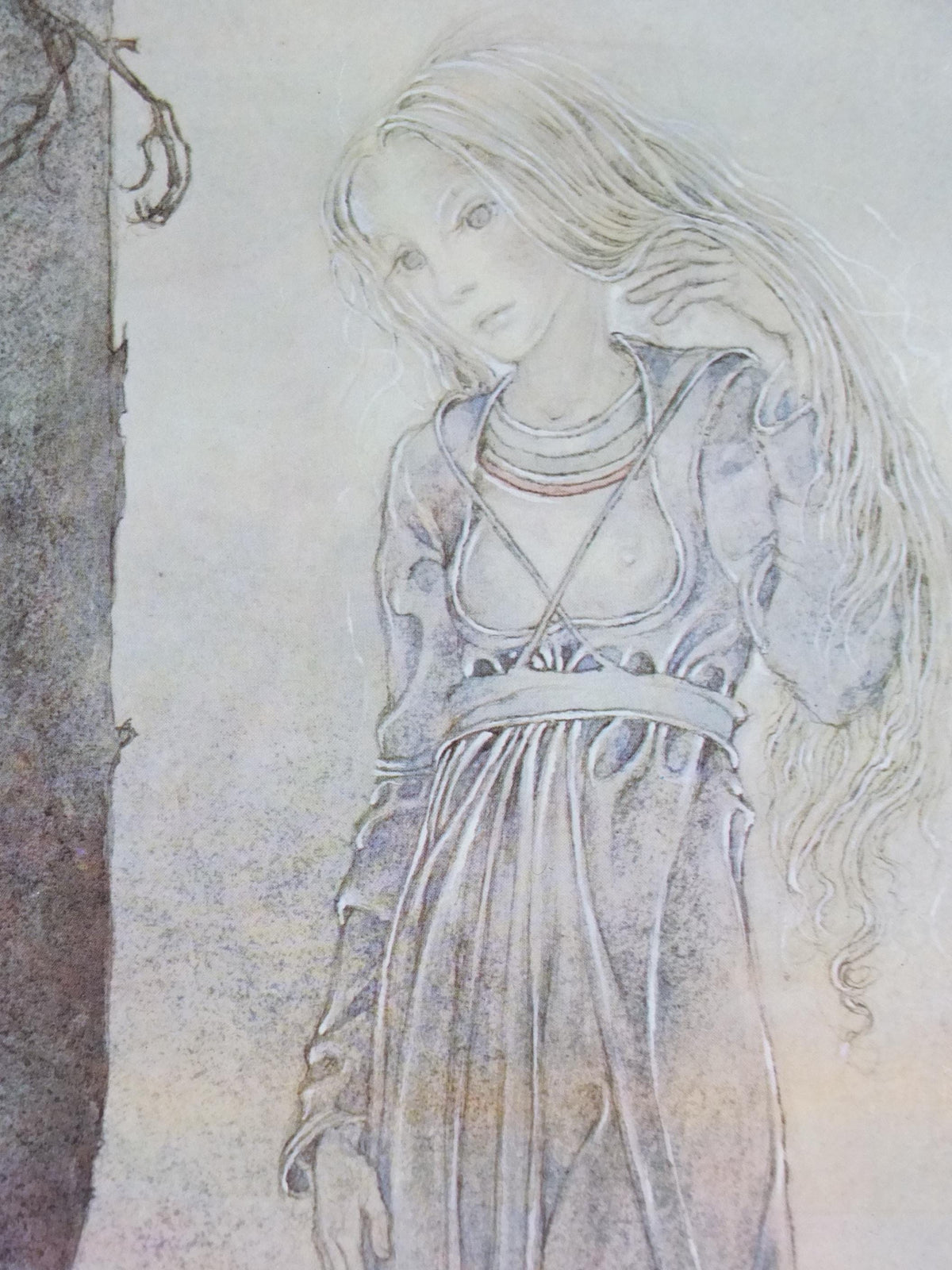 1977 The Lovers Poster, by Sulamith Wulfing, Evening Star, Verkerke, renaissance, fantasy fiction wall art decor