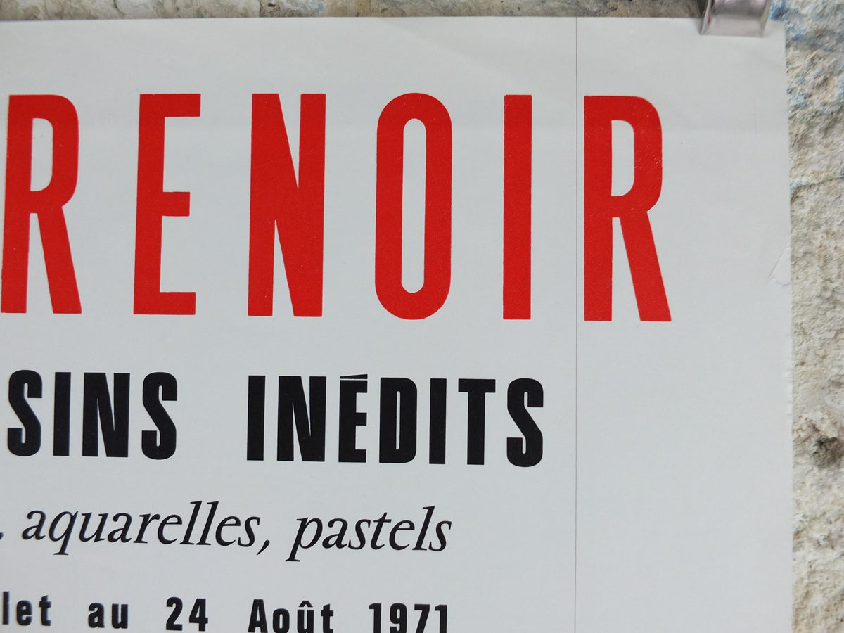 1971 Pierre Renoir Poster, Venus Victrix 1915, Galerie du Carlton, impressionists, artist gallery exhibition wall art decor