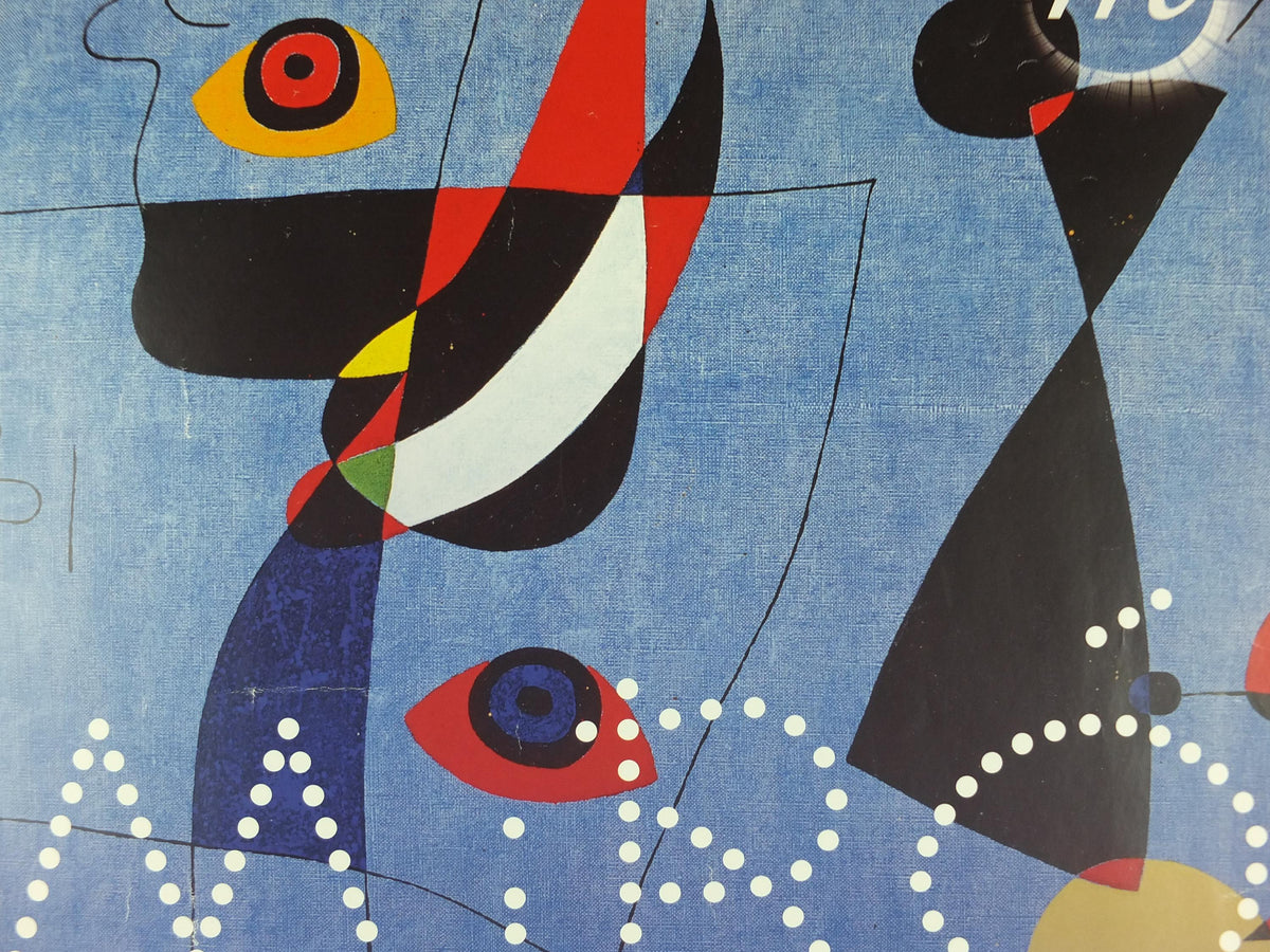 2018 Joan Miro Exhibition Poster, Women and Bird in the Night 1947, Grand Palais, Dada Surrealism, gallery exhibition, wall art decor
